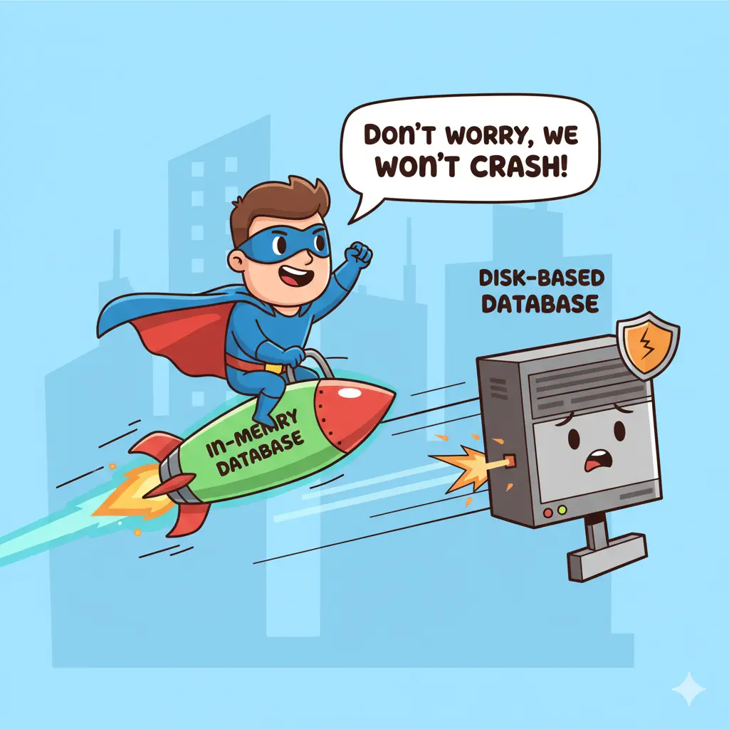 in memory database vs. disk base database